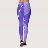 Leggings Bohemian Chintz Illustration Violet (Dos)