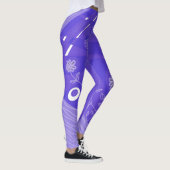 Leggings Bohemian Chintz Illustration Violet (Droite)