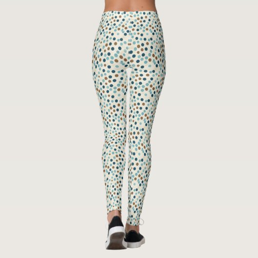 Leggings Boho Abstrait Polka Dot Motif (Dos)