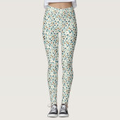 Leggings Boho Abstrait Polka Dot Motif (Devant)