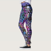 Leggings Boho Blues Glas in lood Pattern (Links)