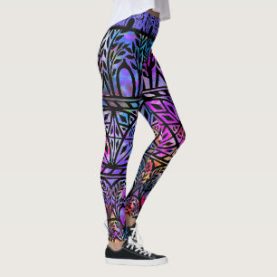 Leggings  Boho Blues Glas in lood Pattern