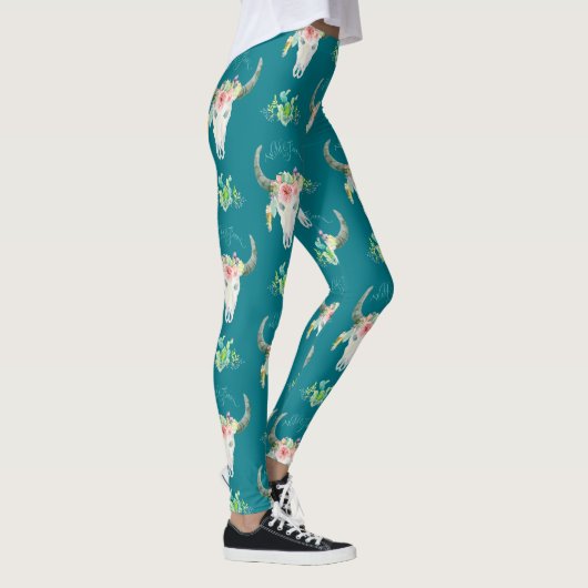Leggings Boho Bohemian Cactus Desert Art (Droite)