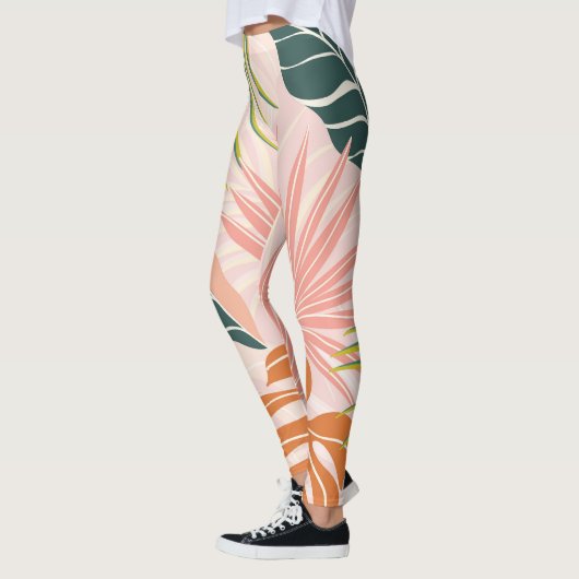Leggings Boho Botanical Art : Nature Inspiré Abstrait (Gauche)