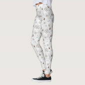 Leggings Boho Branches & Cônes de Noël ID986 (Gauche)