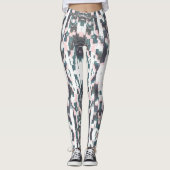 Leggings Boho Chic Eclectique Papillon Abstrait Ikat (Devant)