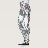 Leggings Boho Chic Eclectique Papillon Abstrait Ikat (Gauche)