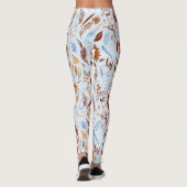 Leggings Boho Chic Fall Feuilles Modèle - Automne Whimsical (Dos)