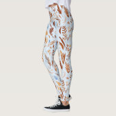 Leggings Boho Chic Fall Feuilles Modèle - Automne Whimsical (Gauche)