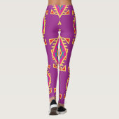 Leggings Boho Chic : Ornement Ethnique Sans Seamless (Dos)