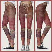 Leggings Boho Chic Rag Rug Gypsy Multi Couleur