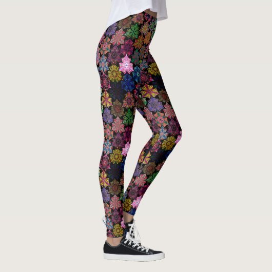 Leggings Boho coloré Mandala Motif (Droite)