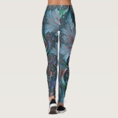 Leggings Boho coloré super Hippie Mandelbrot Fractal Art (Dos)
