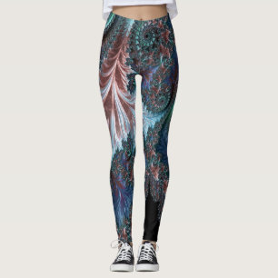Leggings Boho coloré super Hippie Mandelbrot Fractal Art