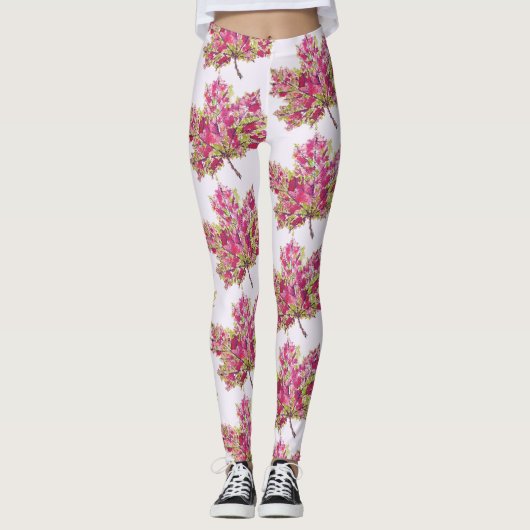 Leggings Boho couleur feuille d'automne (Devant)