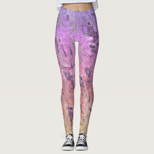 Leggings Boho déchiqueté (Devant)