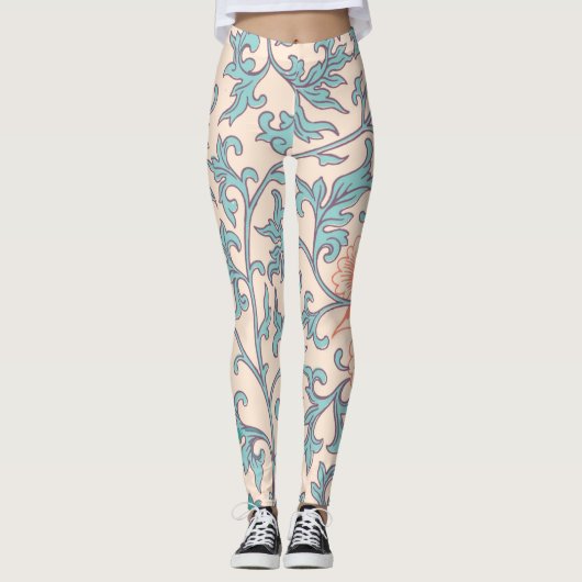 Leggings Boho floral, style boho asiatique (Devant)
