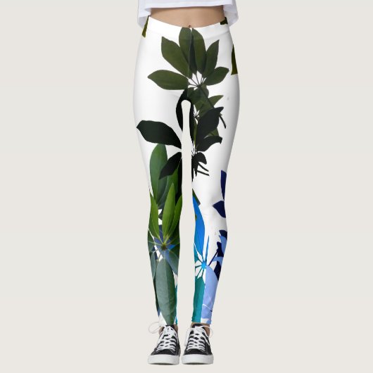 Leggings Boho Foliage Art (Devant)
