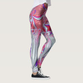 Leggings Boho Hippie Trip Funky Nautilus Spirale Fractale (Droite)