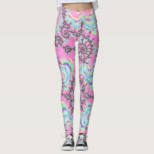Leggings Boho Hippie Unicorn Pastel Mandelbrot Fractal