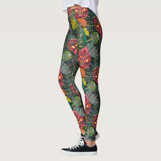 Leggings boho hojas (Gauche)