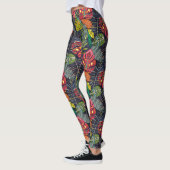 Leggings boho hojas minuit (Gauche)