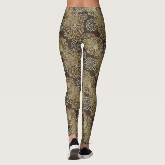 Leggings Boho Mandalas Earth Tones (Dos)
