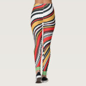 Leggings Boho marbre motif l Coloré rouge vert jaune (Dos)