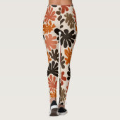 Leggings Boho Matisse Flower Pattern  (Dos)