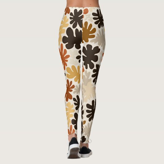 Leggings Boho Matisse Flower Pattern (Dos)