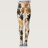 Leggings Boho Matisse Flower Pattern  (Devant)