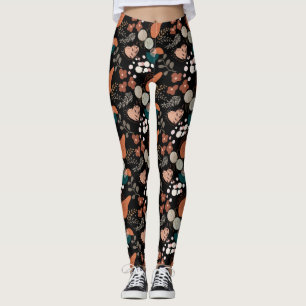 Leggings BOHO Motif esthétique A10 Black BG