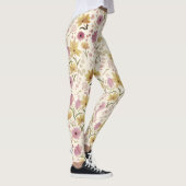 Leggings boho Pink Wildflower Watercolor  (Droite)