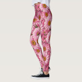 Leggings Boho rétro chic fleurs florales roses motif (Gauche)