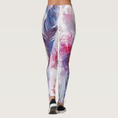 Leggings Boho Twigs and Feathers : Artwork à la mode (Dos)