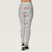 Leggings Boho Zen Botanique Sur Cercles Rose & Lilac (Dos)