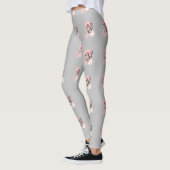 Leggings Boho Zen Botanique Sur Cercles Rose & Lilac (Gauche)