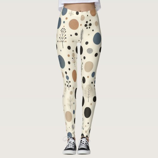 Leggings Bois Abstrait (Devant)