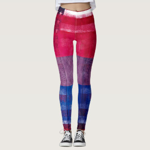 Leggings Bois bisexuel américain et Paintstrokes du drapea