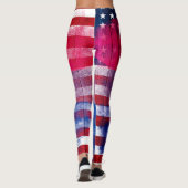 Leggings Bois bisexuel américain et Paintstrokes du drapeau (Dos)
