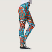 Leggings Bois colorés rouges et bleus (Droite)