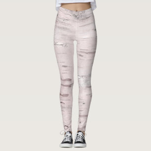 Leggings Bois d'arbre de bouleau blanc rustique ferme maiso