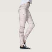 Leggings Bois de bouleau blanc Grange rustique Ferme Chic (Droite)