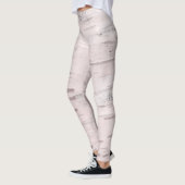 Leggings Bois de bouleau blanc Grange rustique Ferme Chic (Gauche)