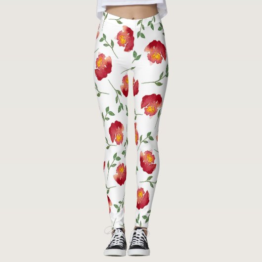 Leggings Boîtes de fleurs de fenêtre (Devant)