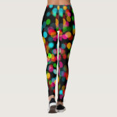 Leggings Bokeh design coloré (Dos)