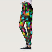 Leggings Bokeh design coloré (Gauche)
