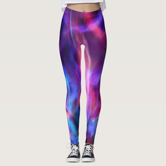 Leggings Bokeh Motif clair coloré (Devant)