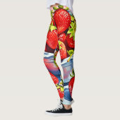 Leggings Bol de fraises fraîches (Gauche)