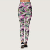 Leggings Bold Pink Camo Patterned  (Dos)